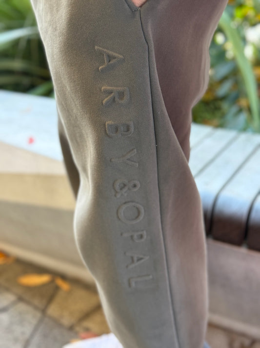 Arby & Opal Unisex Embossed Jogger - Charcoal