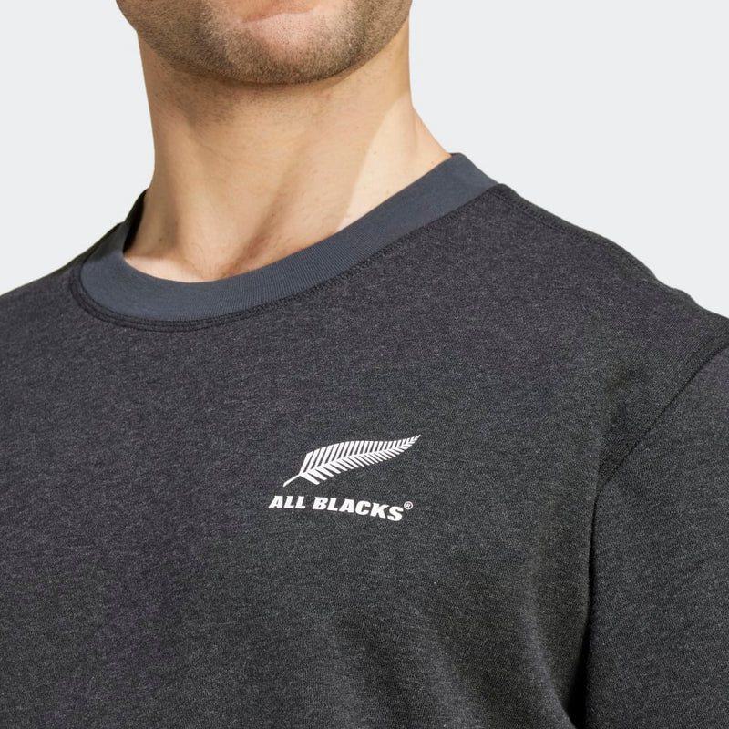 Adidas Mens All Blacks Mélange Sweatshirt