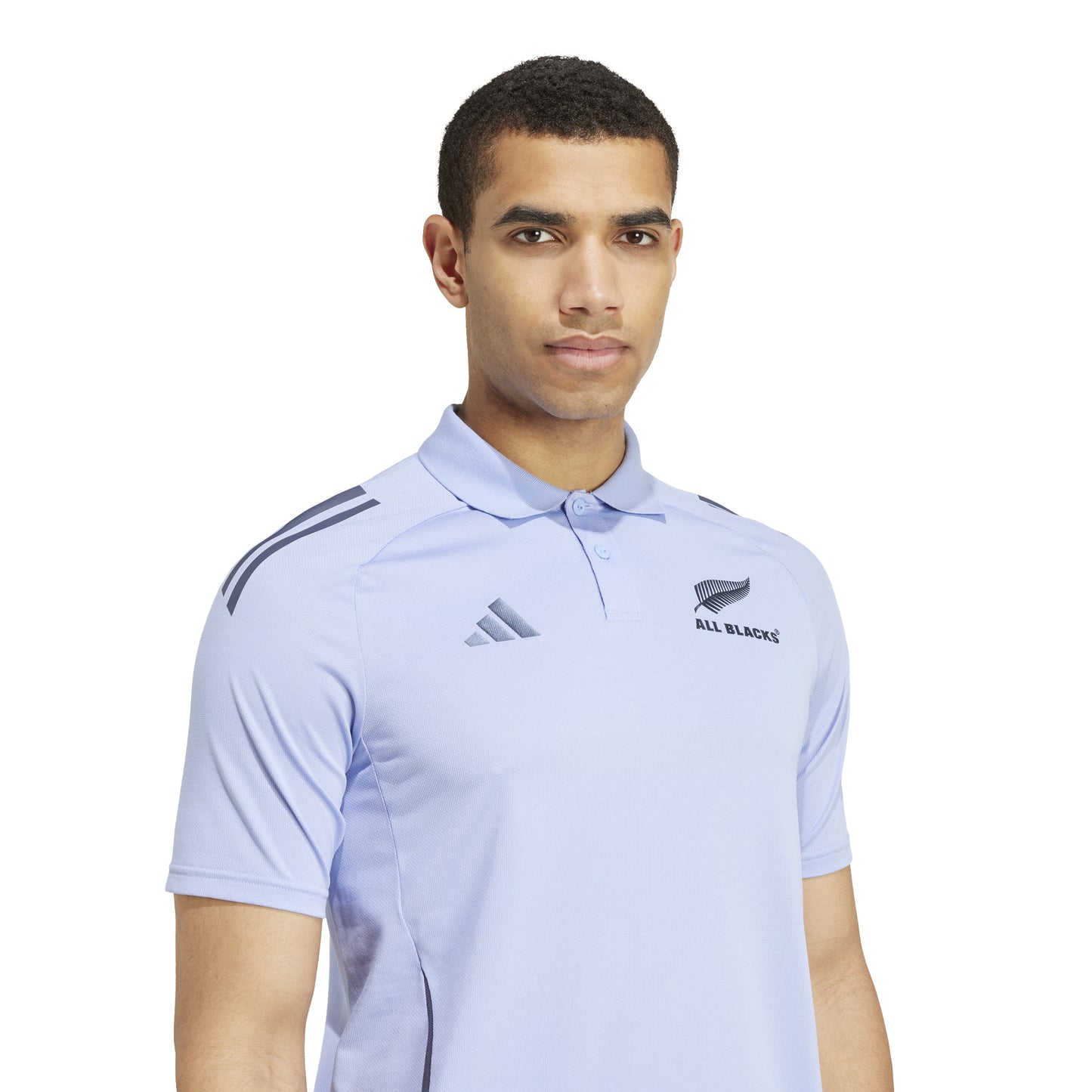Adidas Mens All Blacks Rugby Short Sleeve Polo - Blue Spark/Shadow Navy