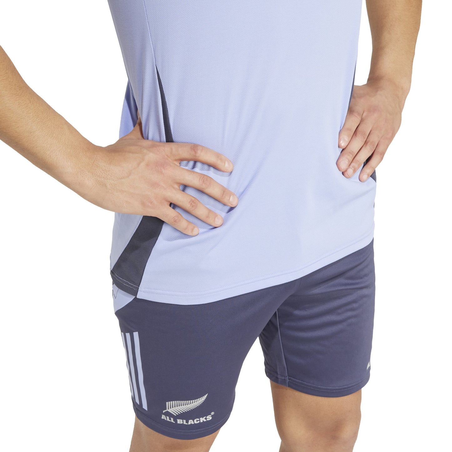 Adidas Mens All Blacks Rugby Short Sleeve Polo - Blue Spark/Shadow Navy