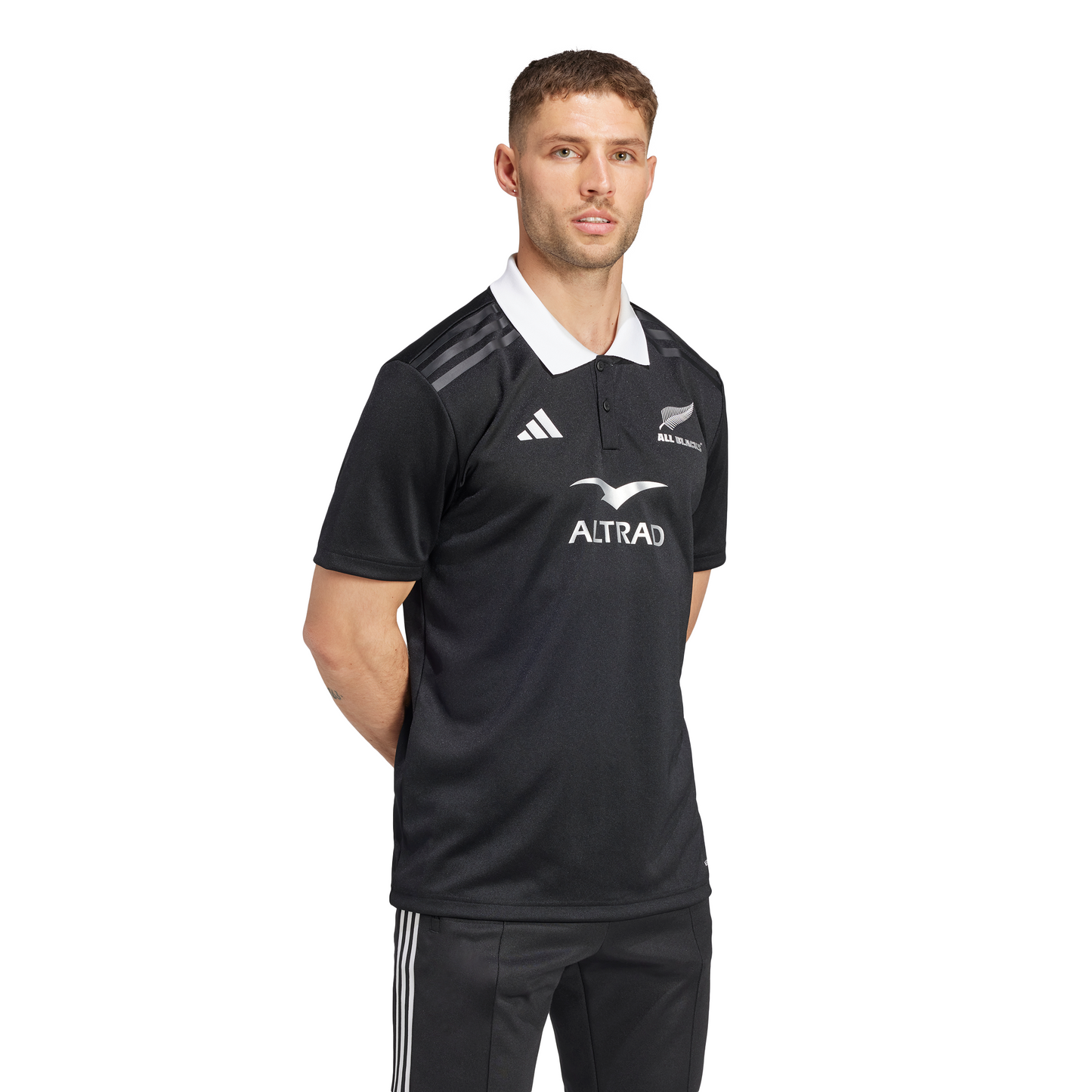 Adidas Mens All Blacks Rugby Home Supporters Polo