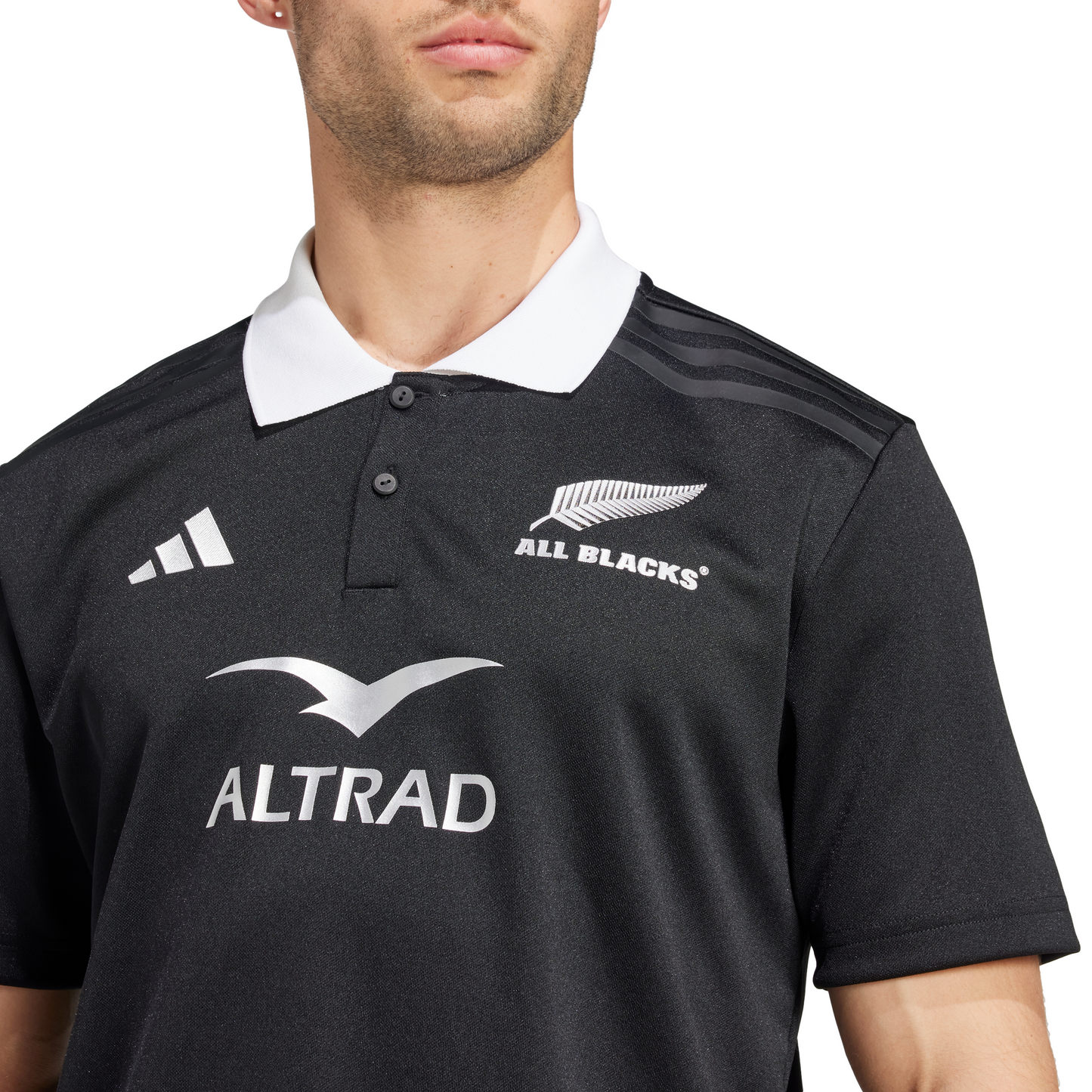 Adidas Mens All Blacks Rugby Home Supporters Polo