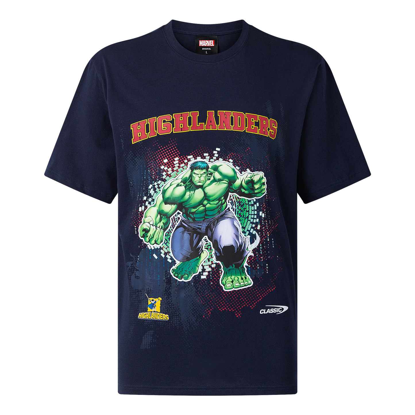 Classic Highlanders Adults Marvel Hulk Tee