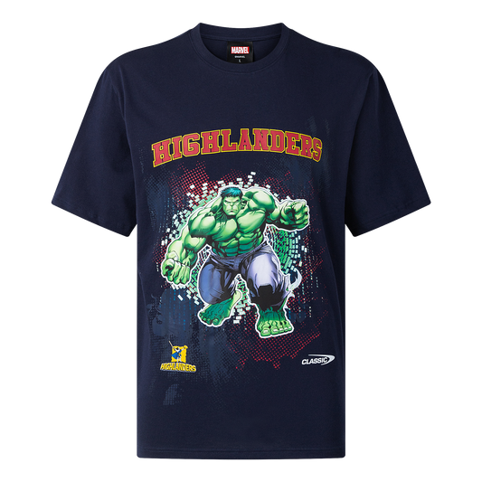 Classic Highlanders Adults Marvel Hulk Tee