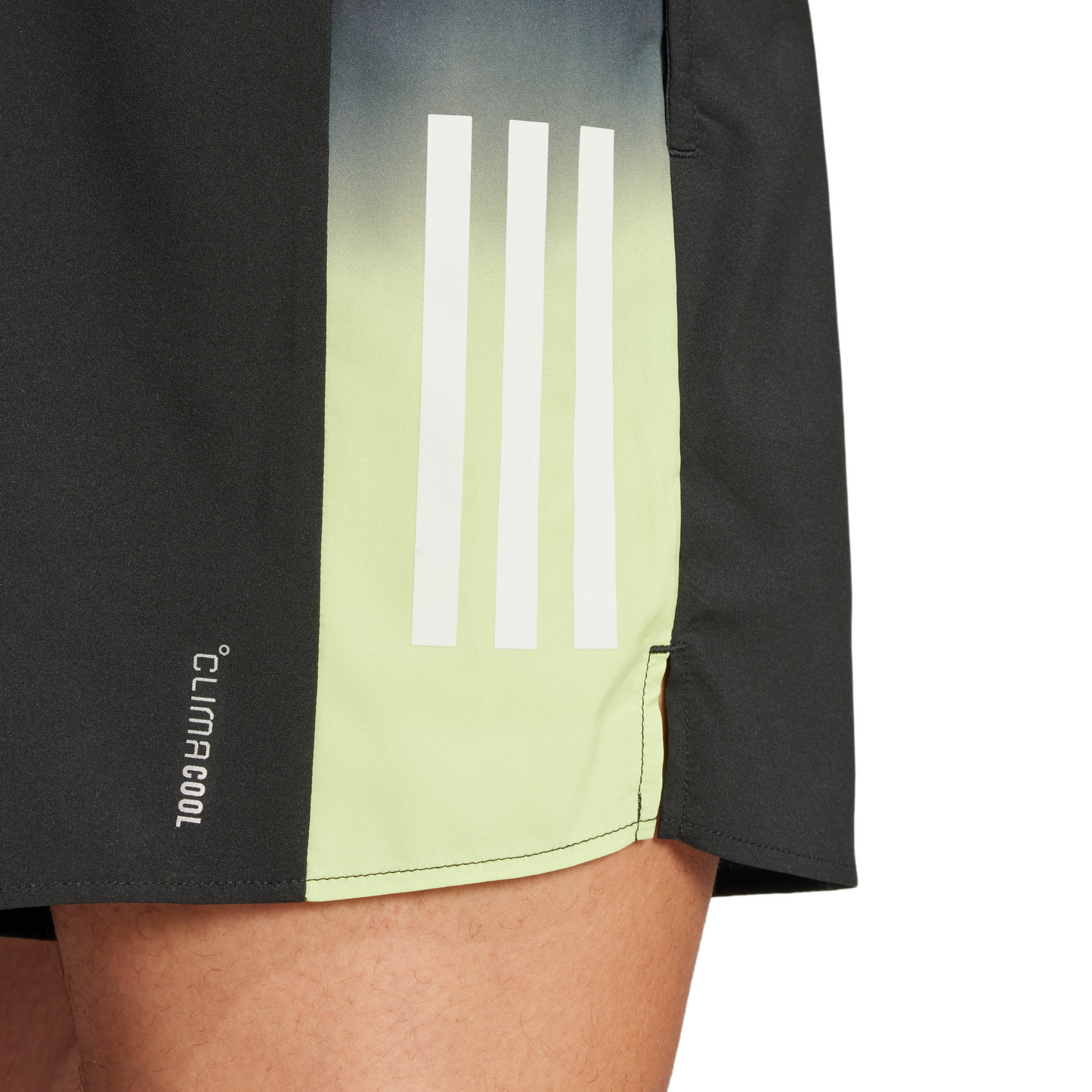 Adidas Mens Own the Run CLIMACOOL Colorblock Shorts - Black