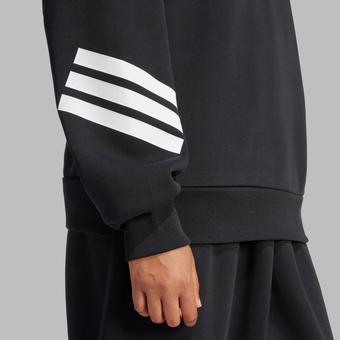 Adidas Womens Future Icons 3-Stripes Sweatshirt - Black