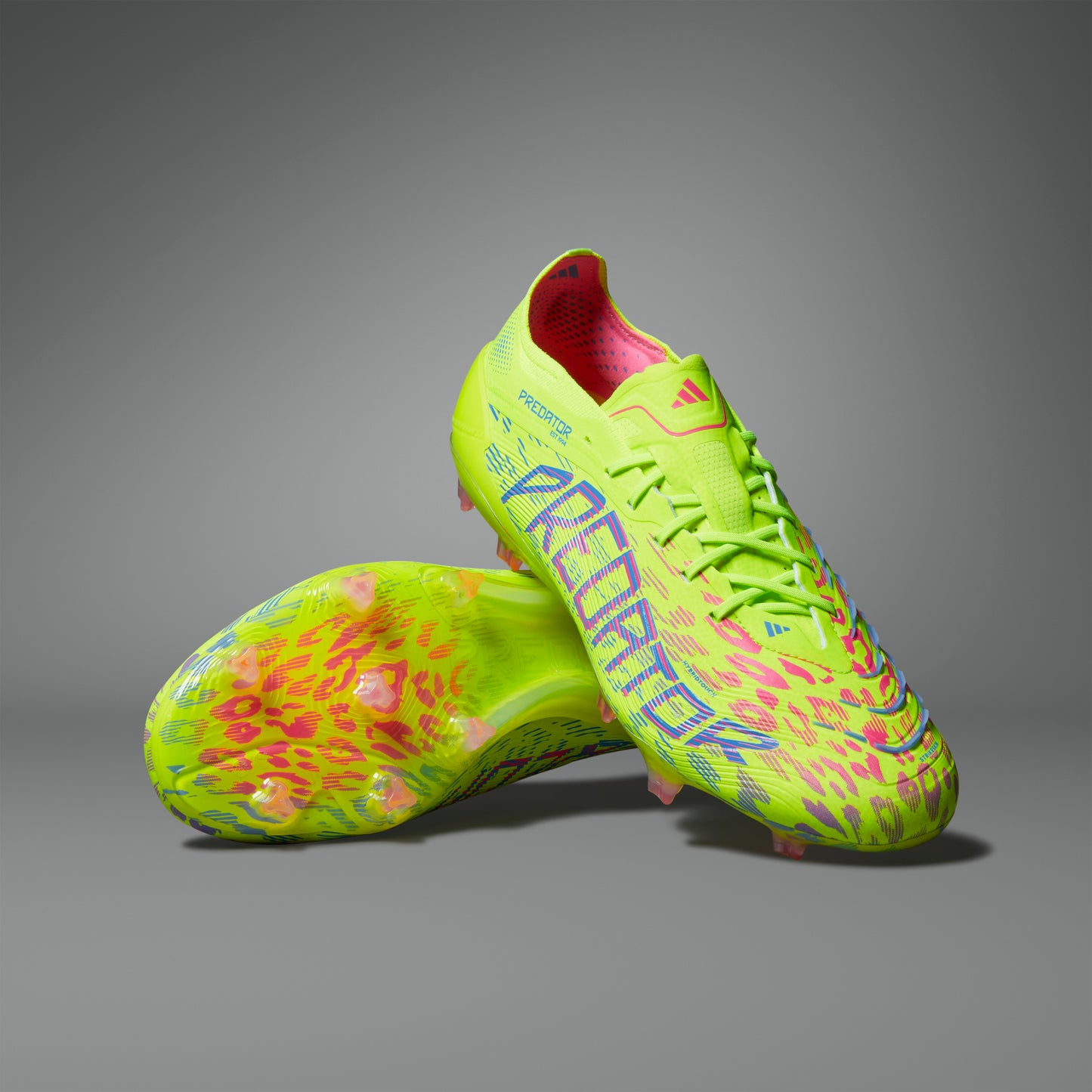 Adidas Predator Elite FG Boots - Lucid Lemon/Lucid Pink/Blue Fusion
