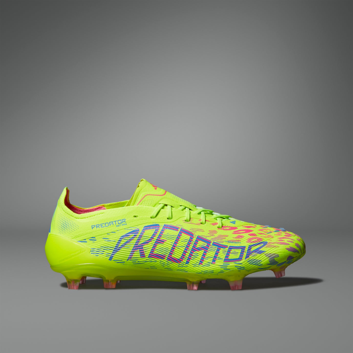 Adidas Predator Elite FG Boots - Lucid Lemon/Lucid Pink/Blue Fusion