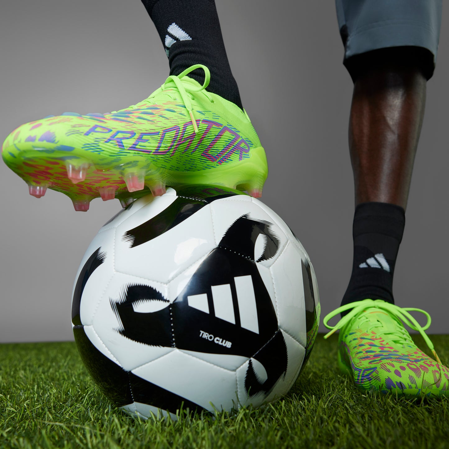 Adidas Predator Elite FG Boots - Lucid Lemon/Lucid Pink/Blue Fusion