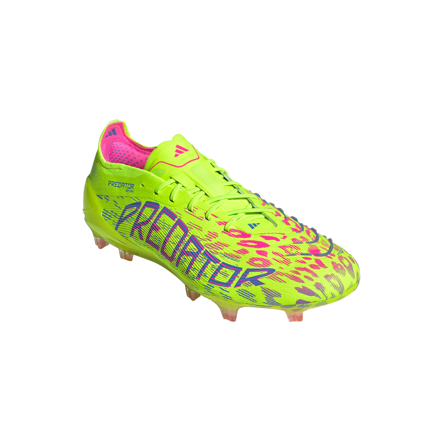 Adidas Predator Elite FG Boots - Lucid Lemon/Lucid Pink/Blue Fusion