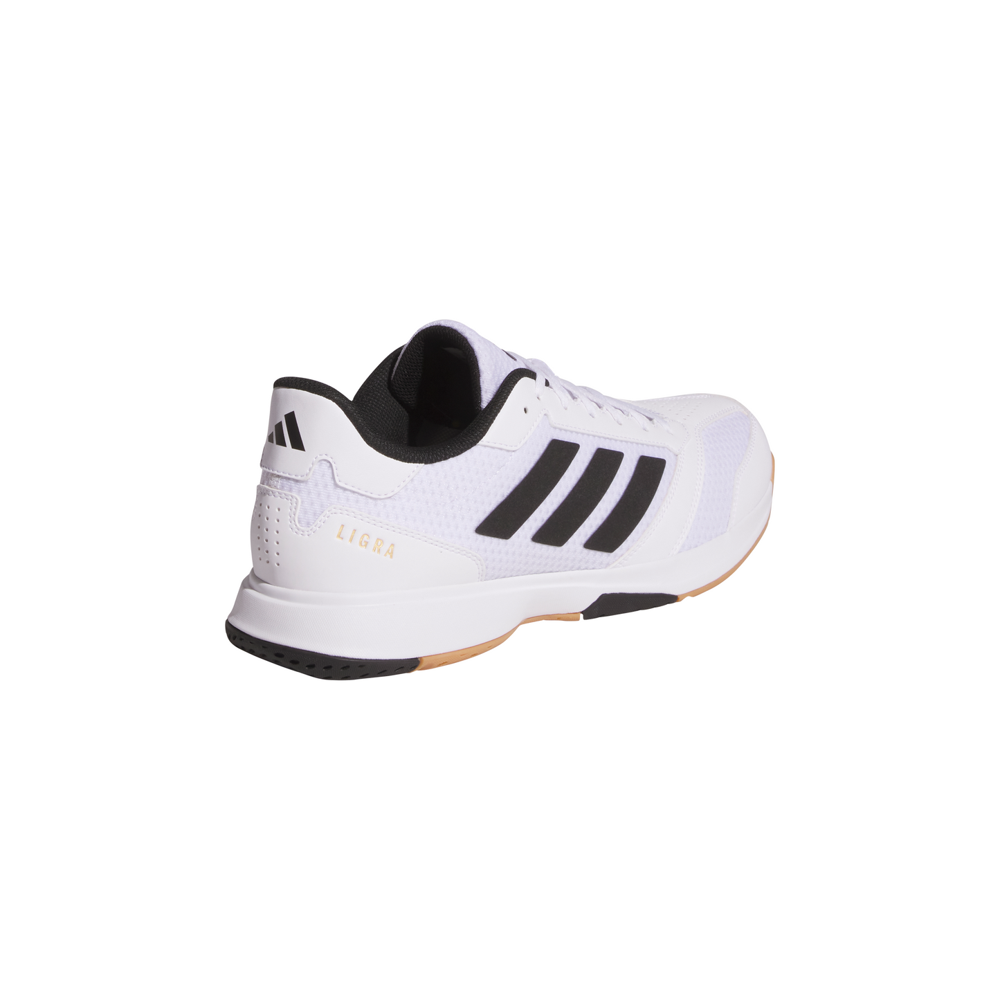 Adidas Mens Ligra 8 Indoor Shoes - Black/Silver/White