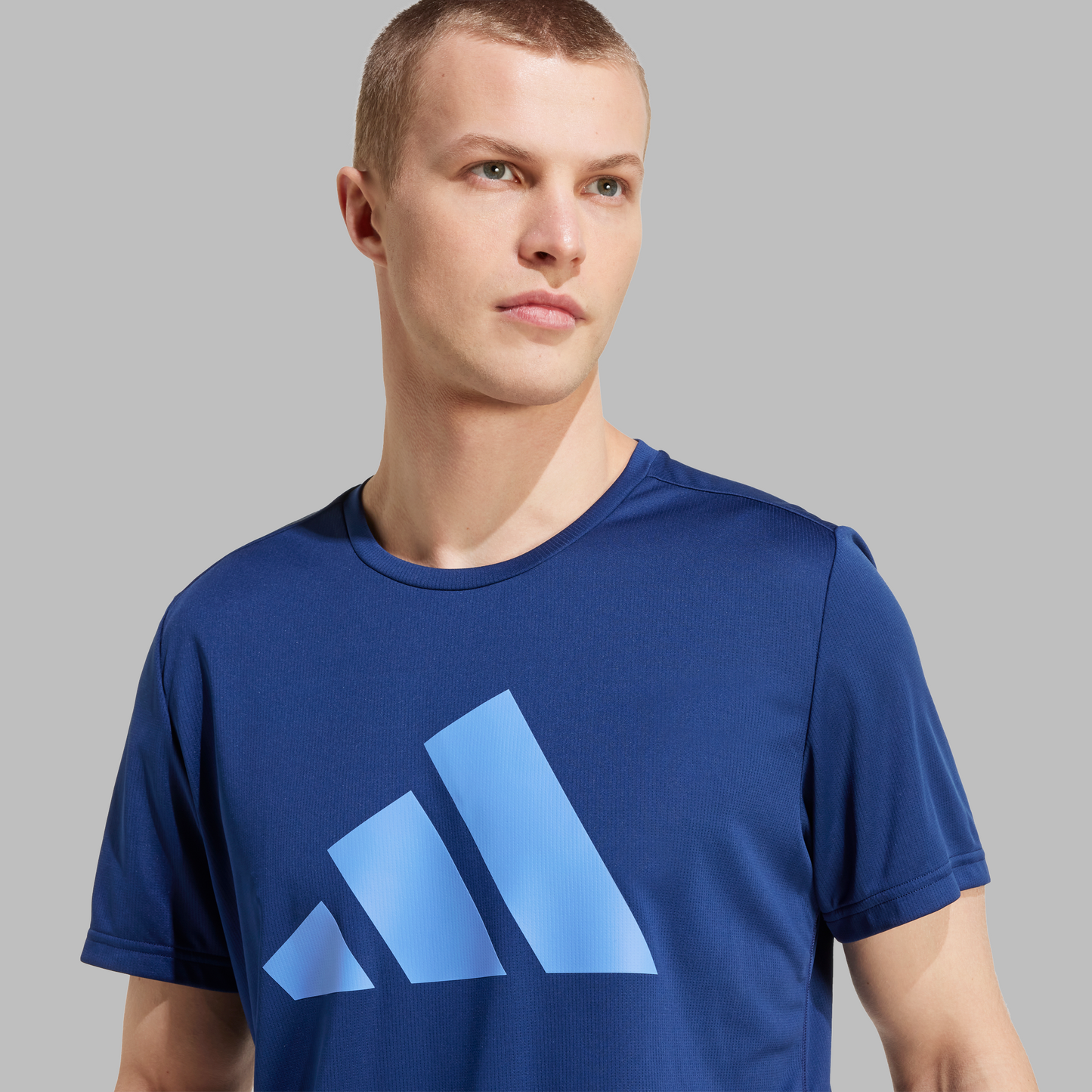 Adidas Mens Run It Tee - Blue