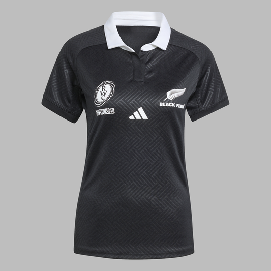 Adidas Womens Black Ferns Rugby World Cup Home Jersey
