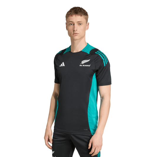 Adidas Mens All Blacks Performance T-Shirt - Black/Teal