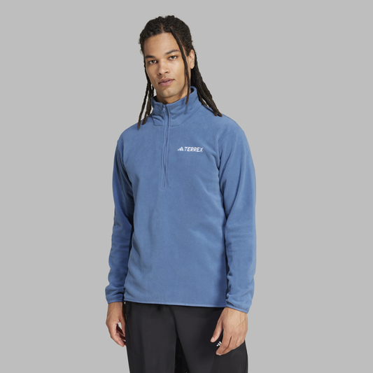 Adidas Mens Multi Essentials 1/2 Zip Fleece Jacket - Wonder Steel