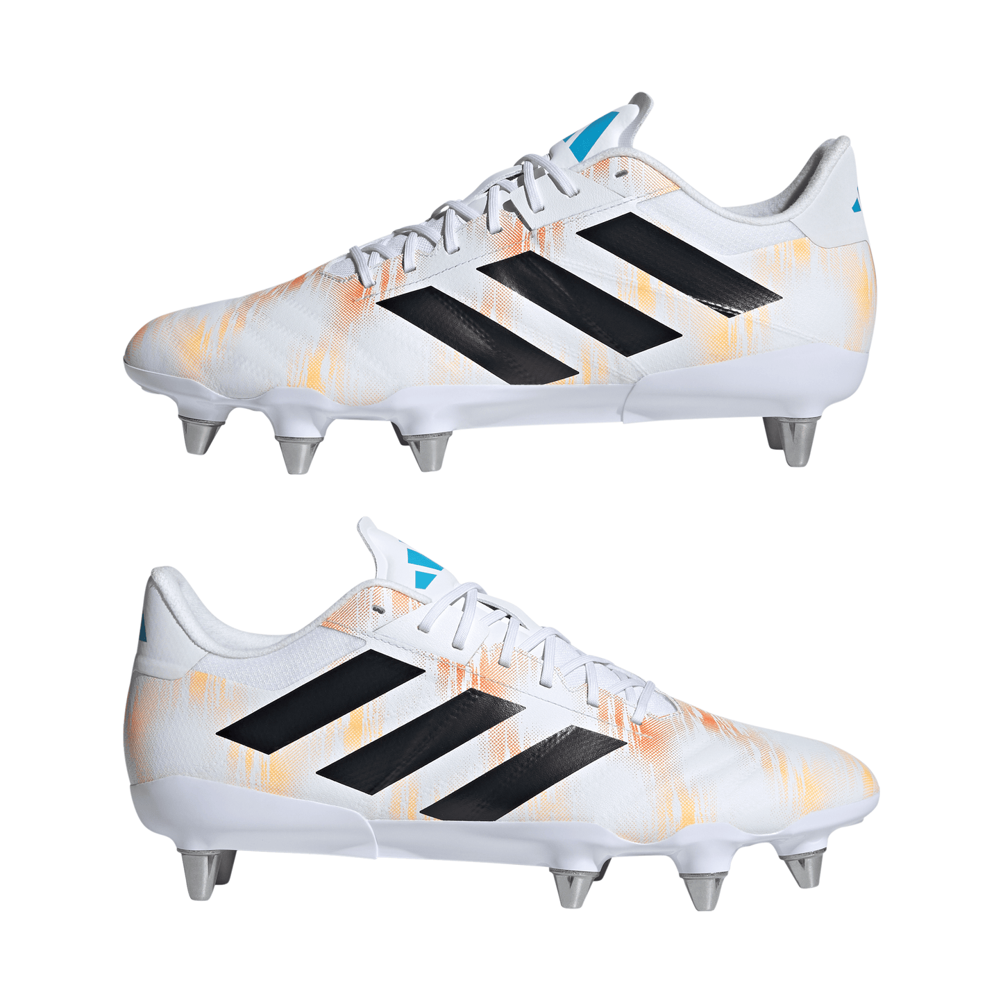Adidas Kakari RS (SG) Rugby Boots - White/Black/Pure Orange