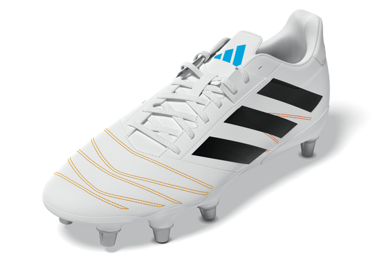 Adidas Kakari Elite (SG) Boots - White/Black/Lucid Aquamarine