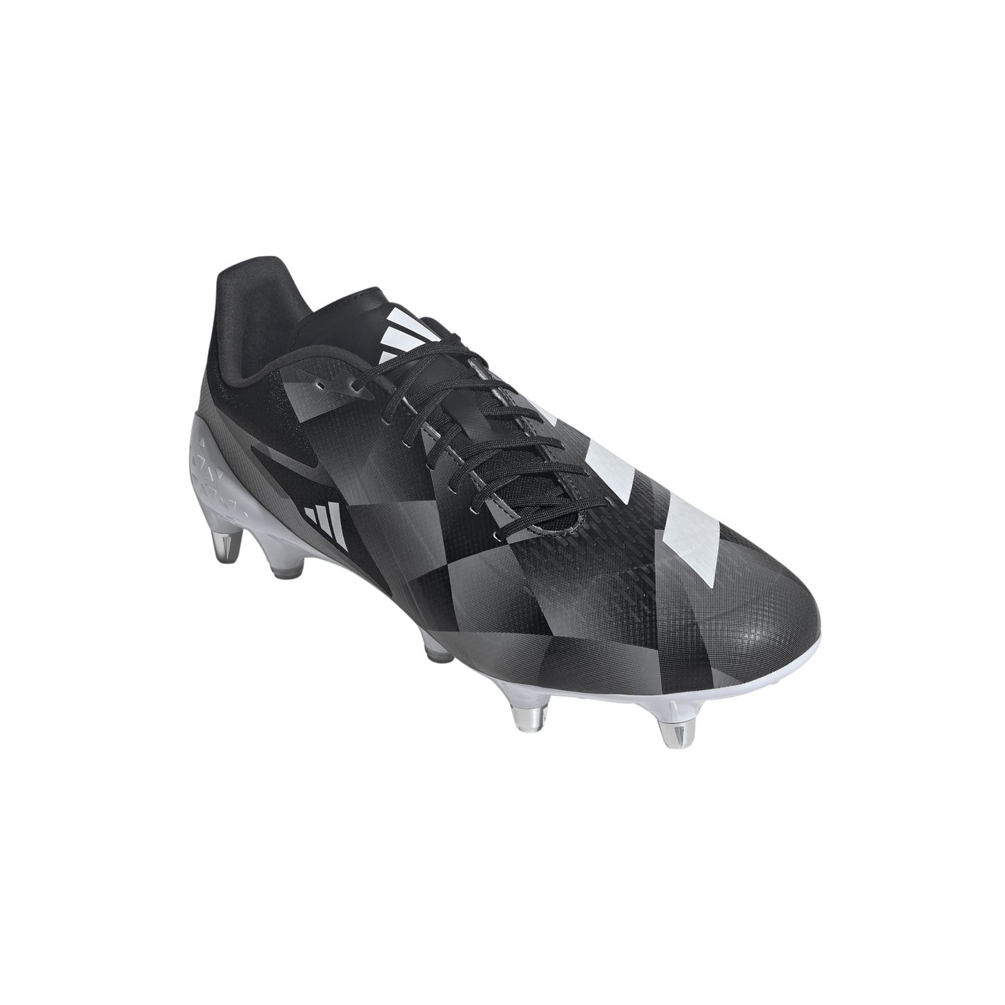 Adidas Mens Adizero RS15 Ultimate Soft Ground Rugby Boots - Black/White/Grey