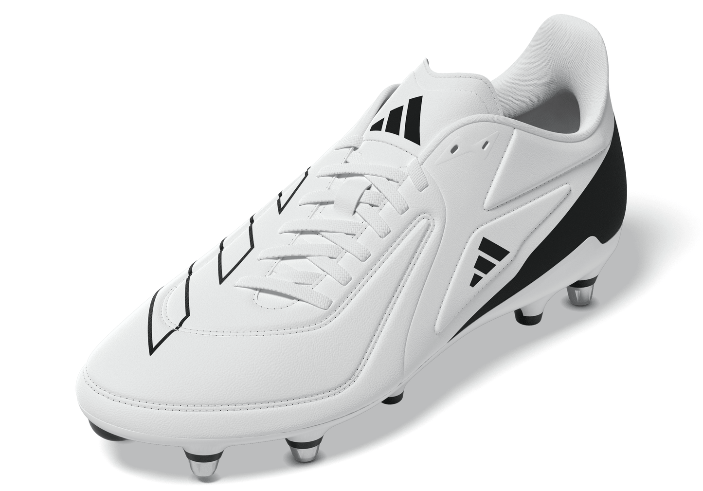Adidas RS-15 Elite (SG) Rugby Boots - White/White/Black