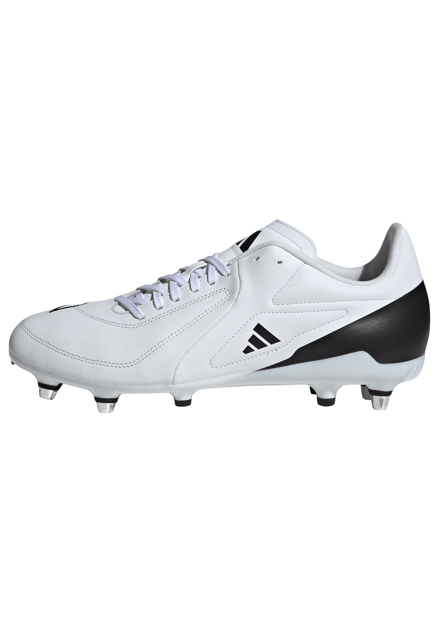 Adidas RS-15 Elite (SG) Rugby Boots - White/White/Black