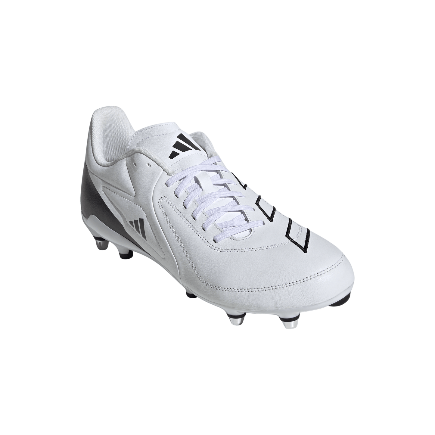Adidas RS-15 Elite (SG) Rugby Boots - White/White/Black