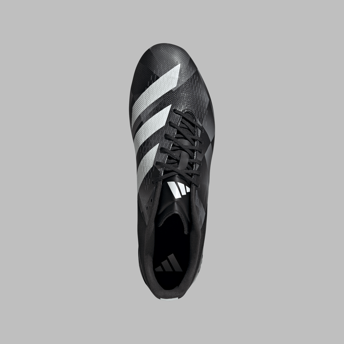 Adidas Adizero RS15 Pro Soft Ground Rugby Boots - Black/White/Grey