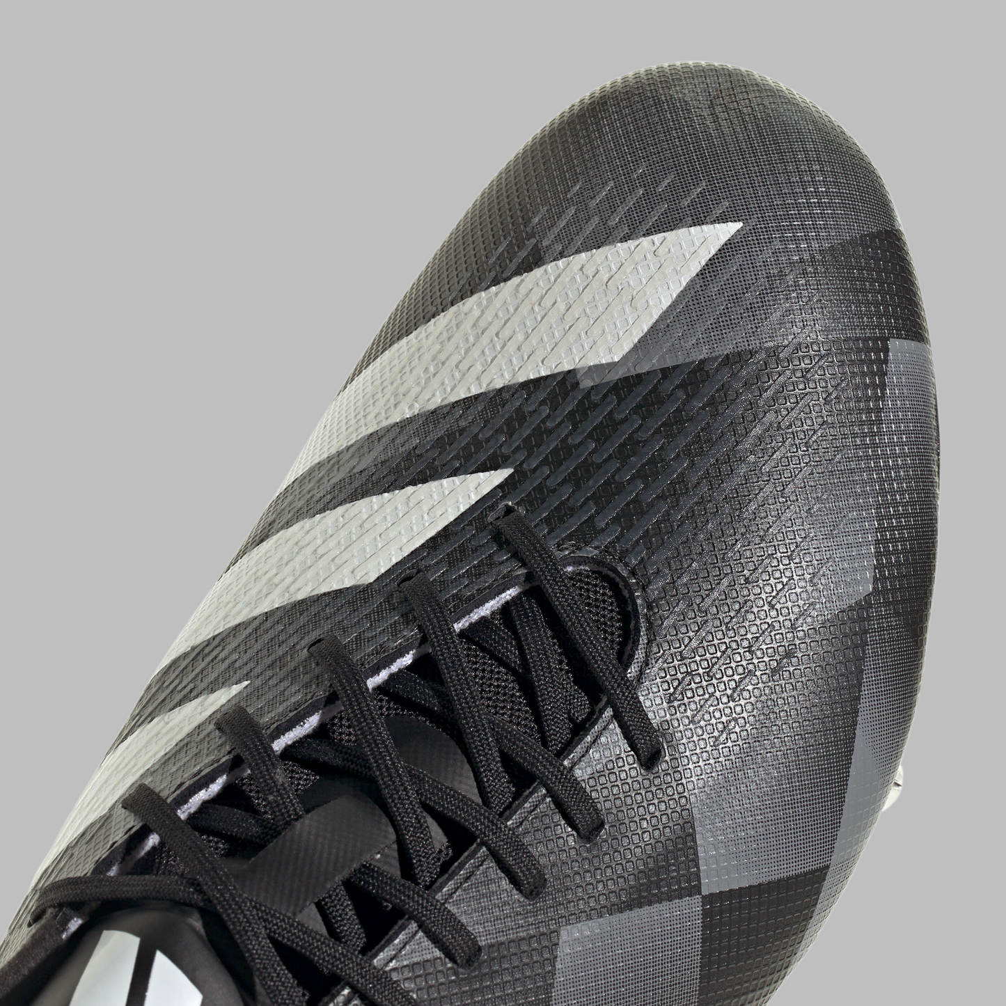 Adidas Adizero RS15 Pro Soft Ground Rugby Boots - Black/White/Grey