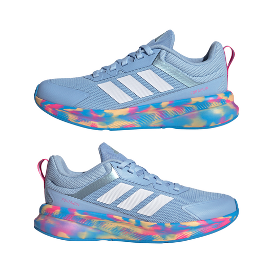 Adidas Kids Fortarun 4.0 Shoes - Glow Blue/Magic Grey