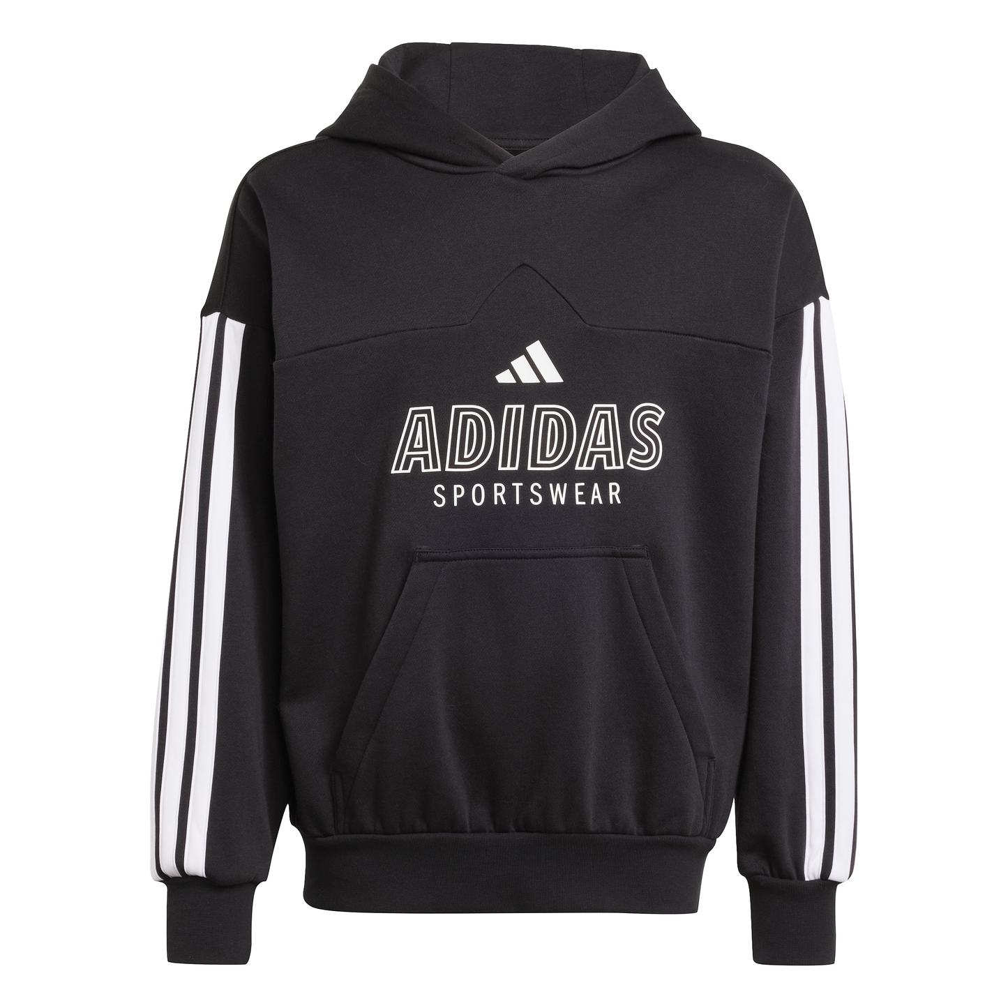 Adidas Kids House of Tiro Fleece Hoodie - Black/White
