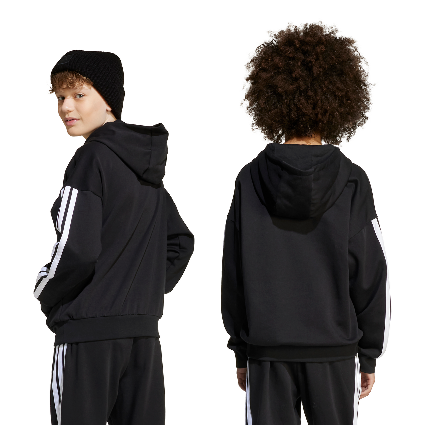 Adidas Kids House of Tiro Fleece Hoodie - Black/White