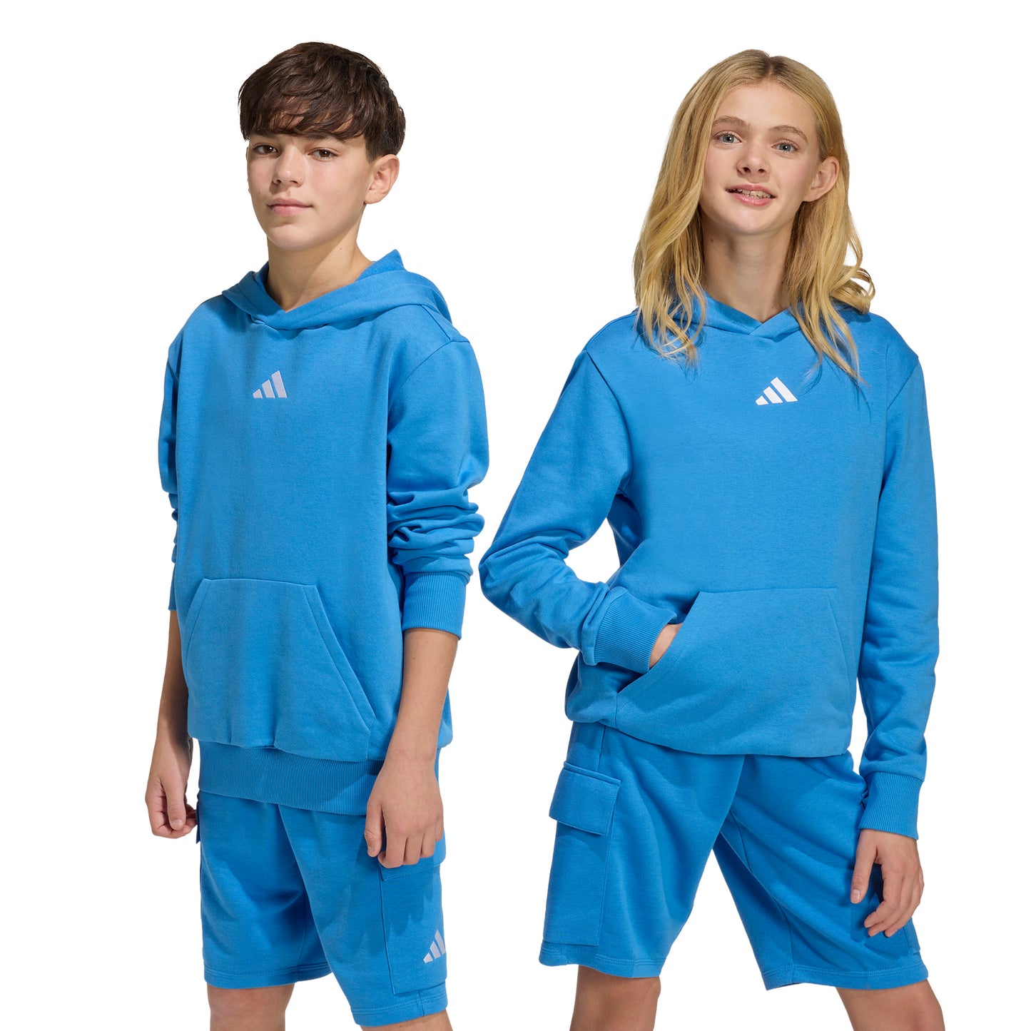 Adidas Kids Essentials Hoodie - Ray Blue