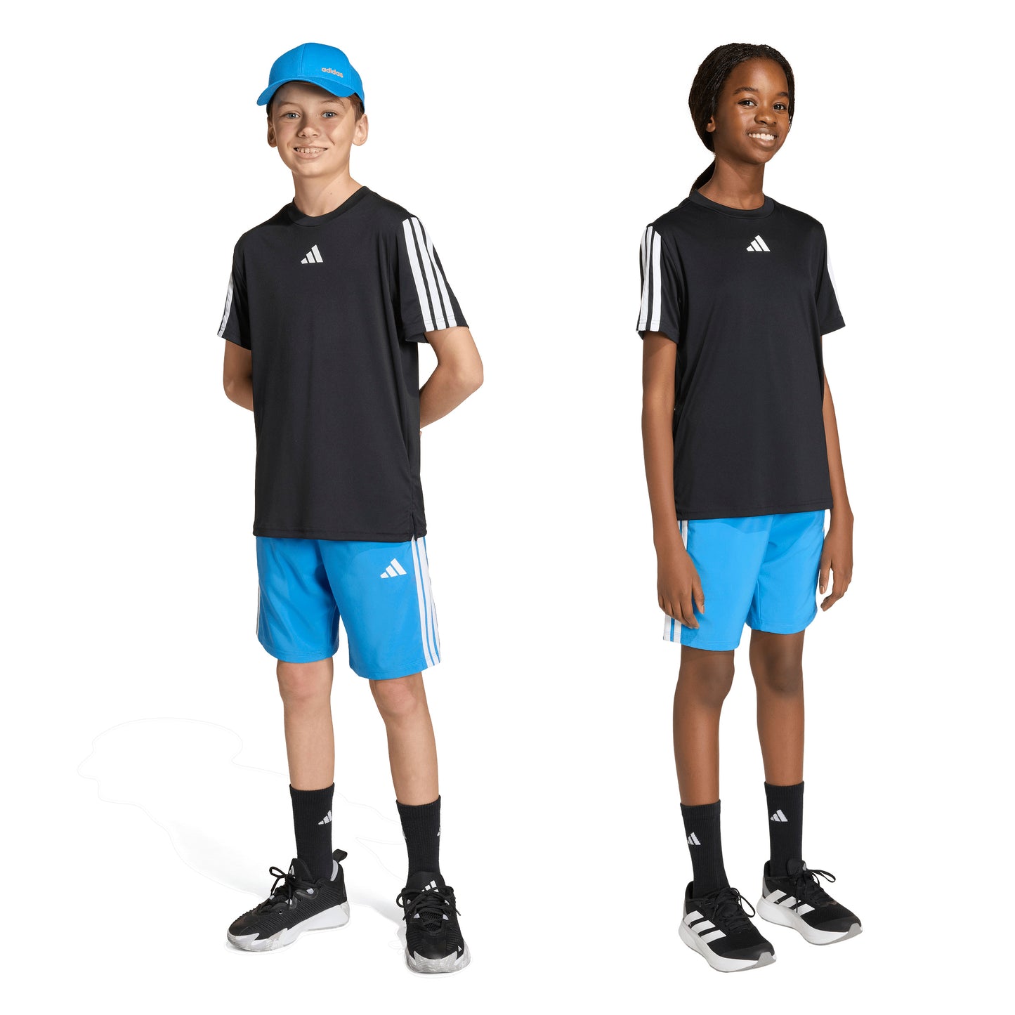 Adidas Kids Essentials Climacool Shorts - Ray Blue/White