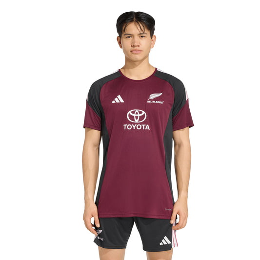 Adidas All Blacks Mens Performance T-Shirt - Maroon/Black