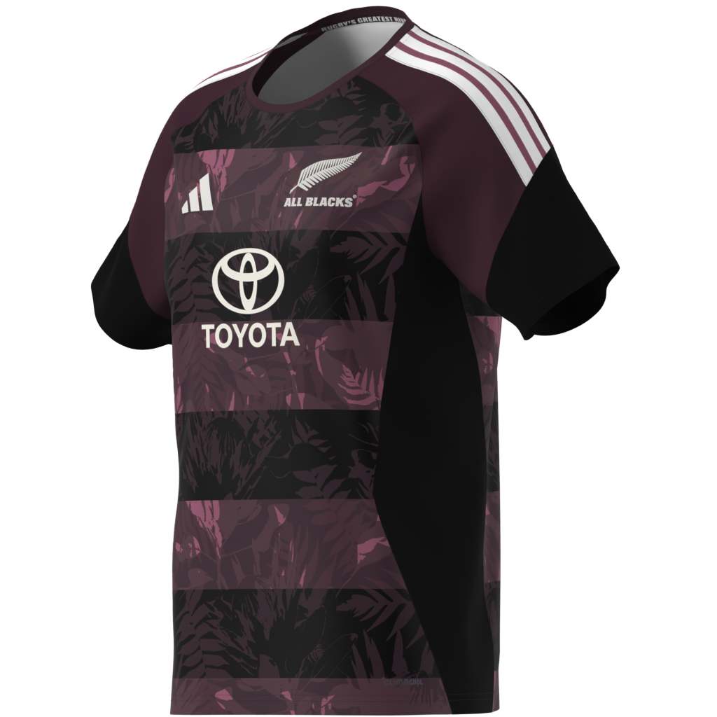 Adidas Mens All Blacks Performance Tee for South Africa Tour