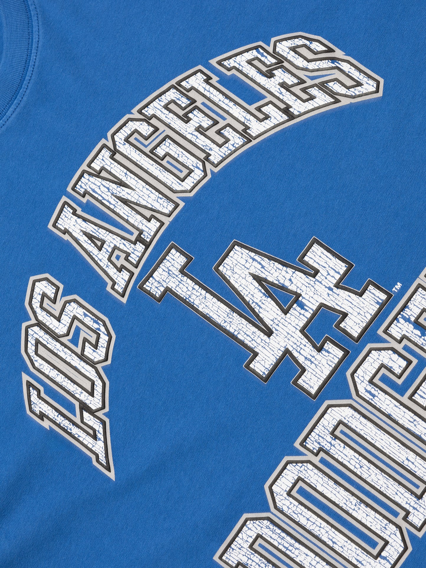 Majestic Athletic Cracked Puff Arch Tee - LA Dodgers