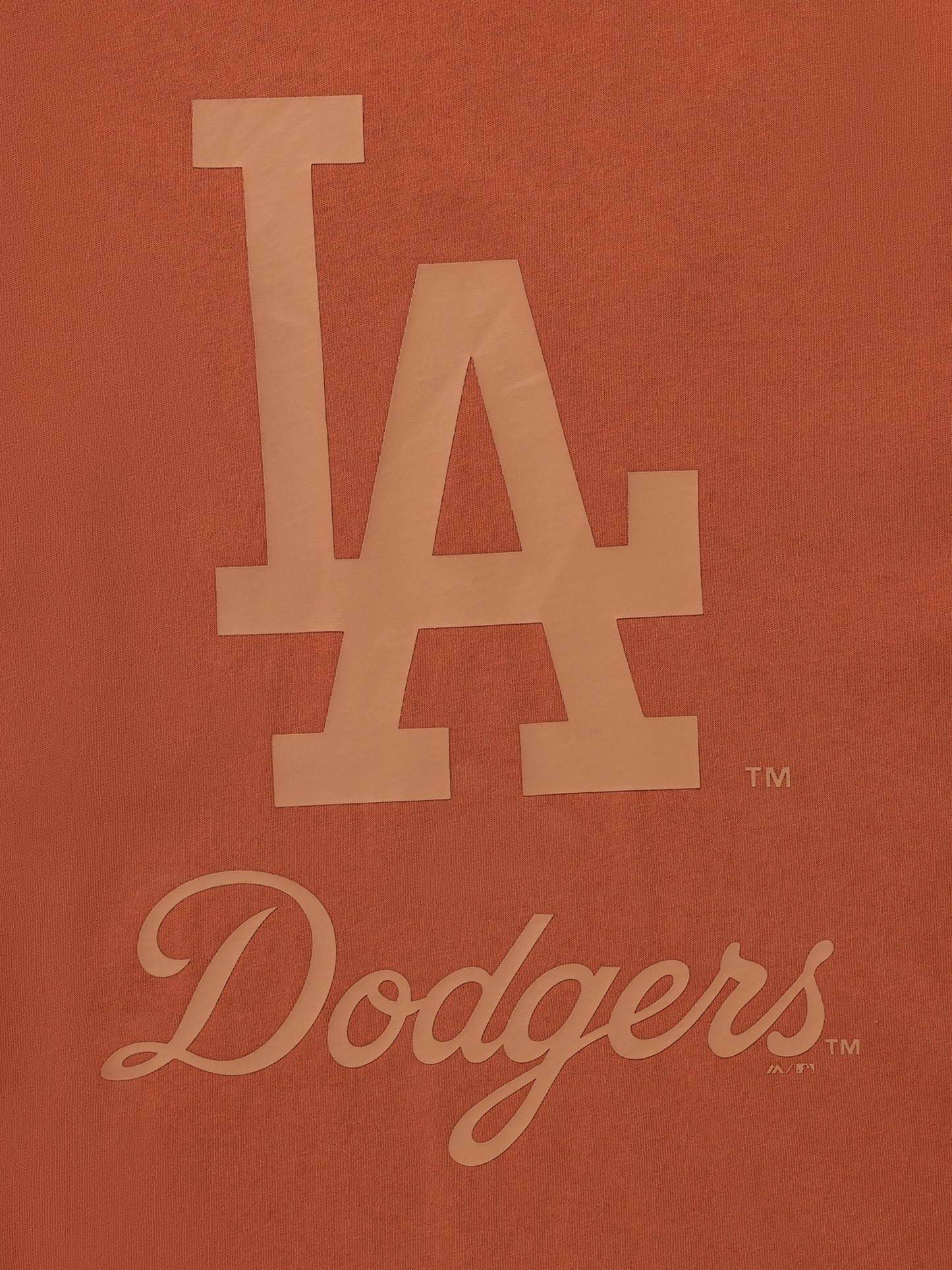 Majestic Athletic LA Dodgers Tonal Team Crest Tee - Rustic Brown