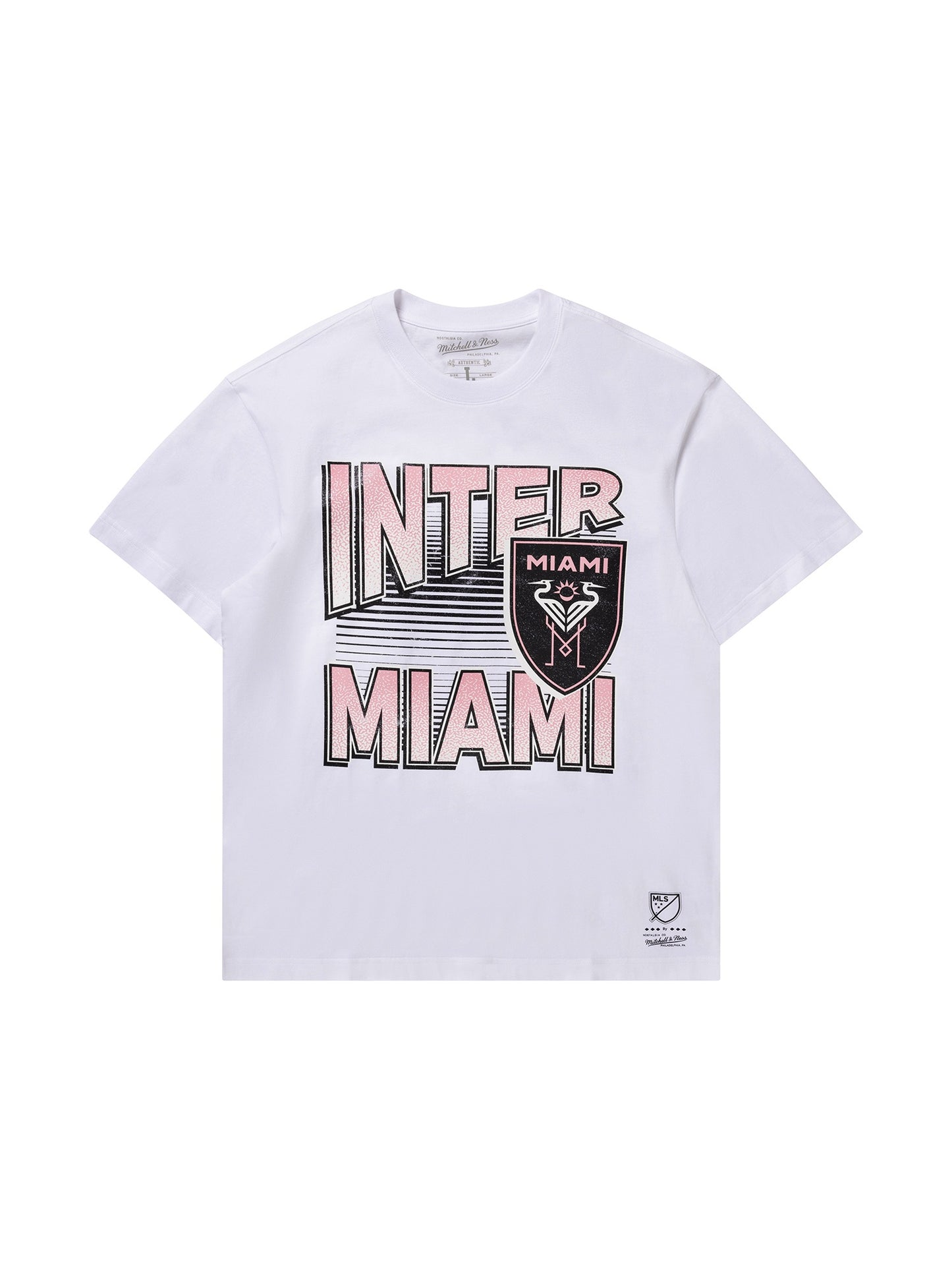 Mitchell & Ness In Line Stack Tee - Inter Miami