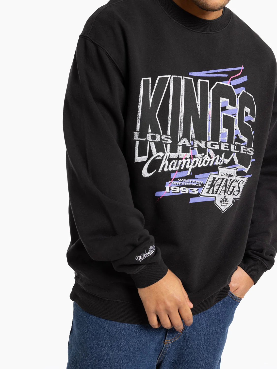 Mitchell & Ness Los Angeles Kings Conference Champs Crew - Faded Black