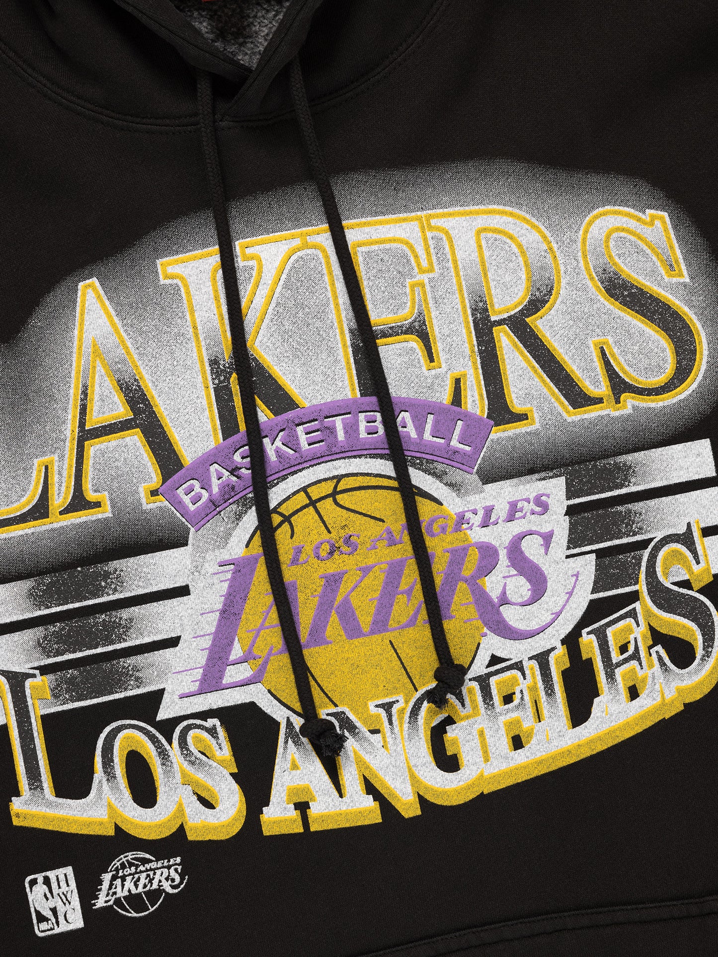 Mitchell & Ness Glow Arch Hoodie - LA Lakers - Vintage Black