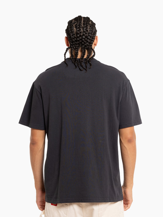 Mitchell & Ness LA Lakers Brush Off 2.0 Tee - Black