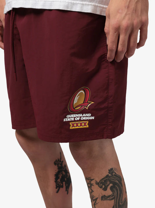 Mitchell & Ness Queensland Maroons Nylon Sports Short