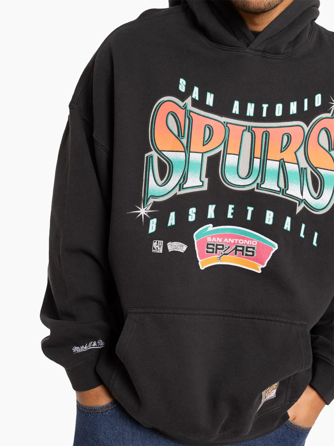 Mitchell & Ness Glow Up Hoodie - San Antonio Spurs