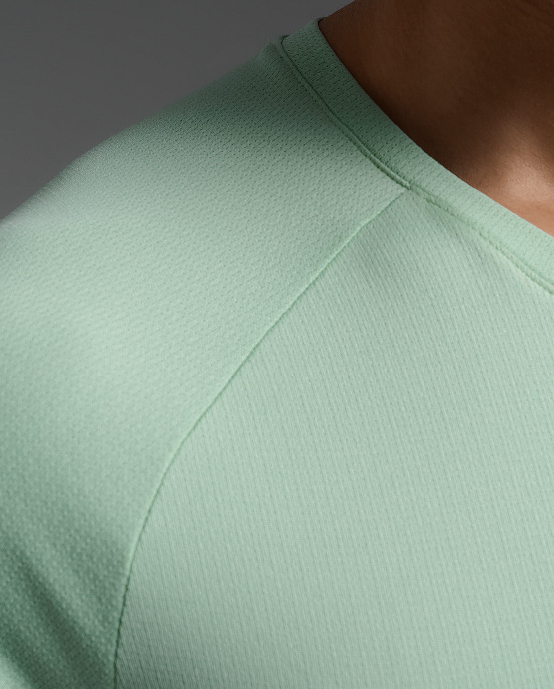 2XU Mens Aero Tee- Mint/Reflective Black