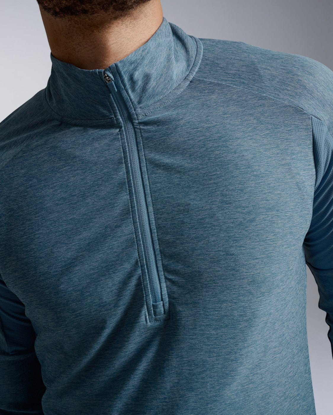 2XU Mens Aero 1/2 Zip - Blue Shade/Reflective