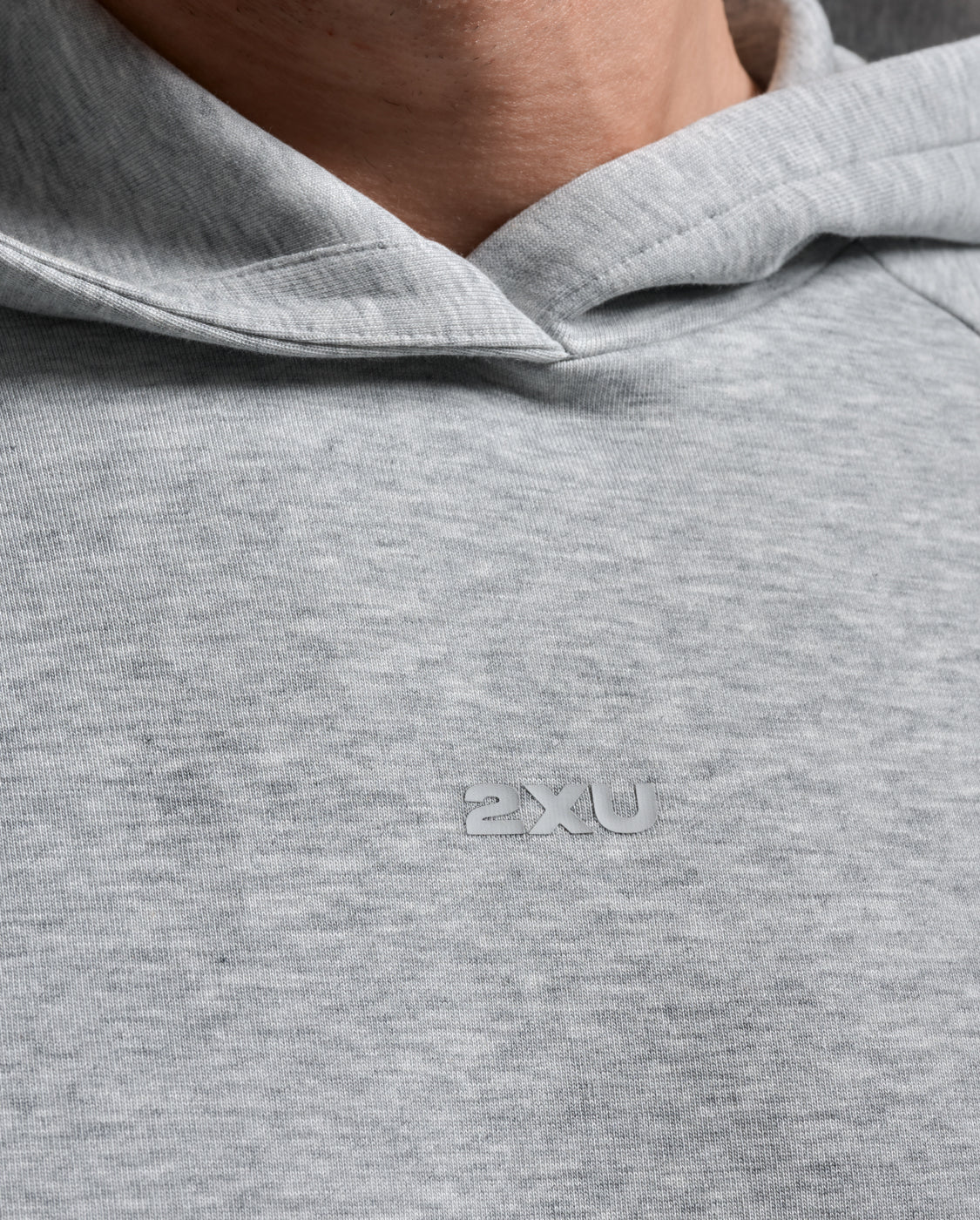 2XU Mens Motion Smooth Spacer Hoodie - Grey Marle