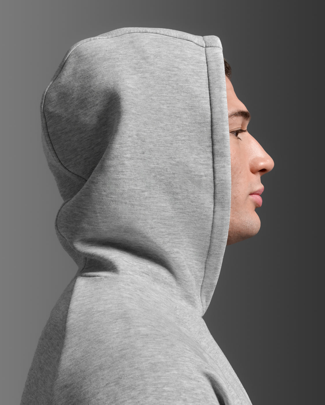 2XU Mens Motion Smooth Spacer Hoodie - Grey Marle