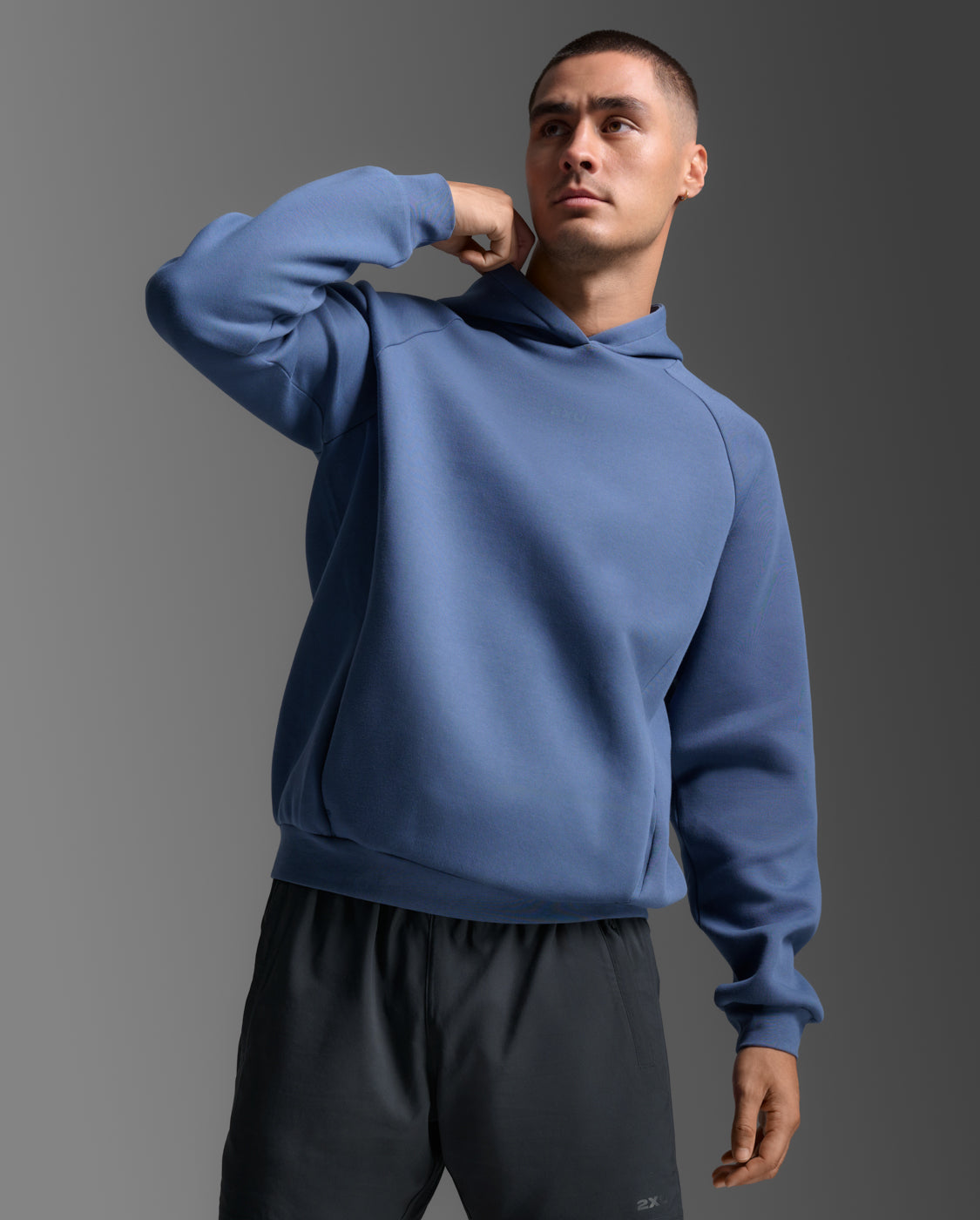 2XU Mens Motion Smooth Spacer Hoodie - Indigo