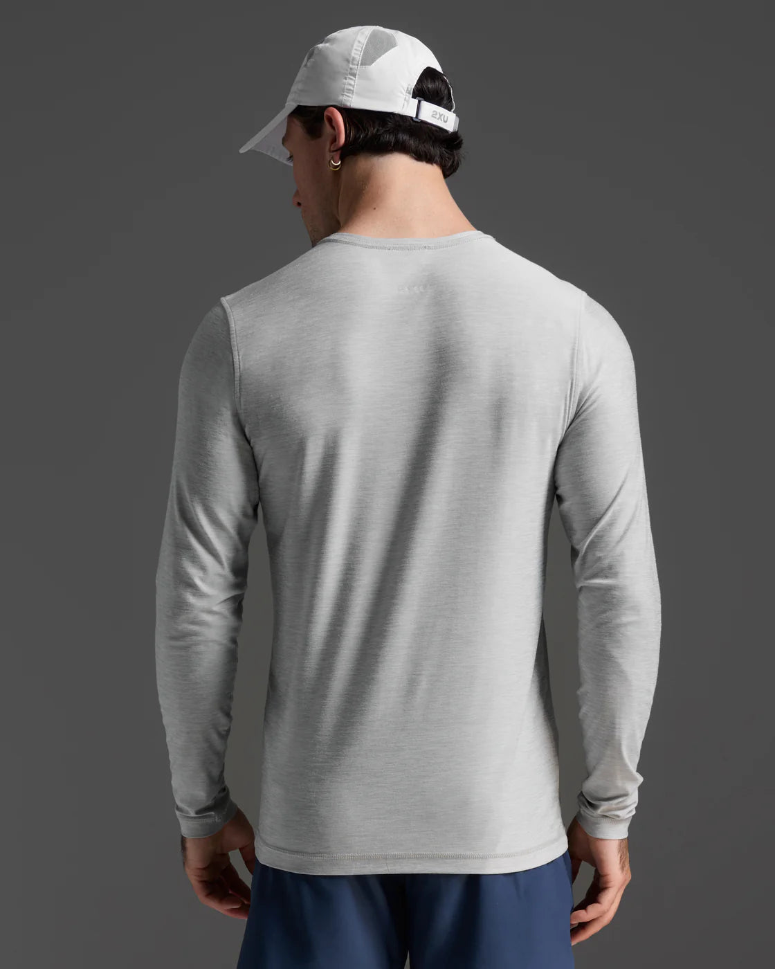 2XU Mens Signature Long Sleeve Tee - Habor Mist
