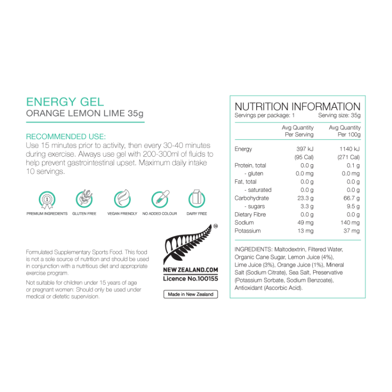 Pure Energy Gels 35g