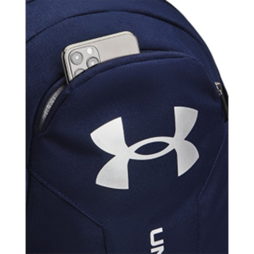 Under Armour Unisex Hustle Lite Backpack - Navy/Silver